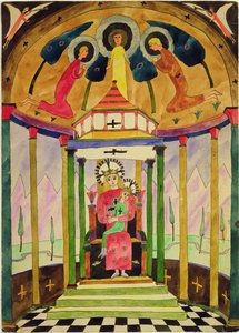 مادونا ، 1923 (قلم وحبر ومرحاض على ورق) بواسطة بول جوتش